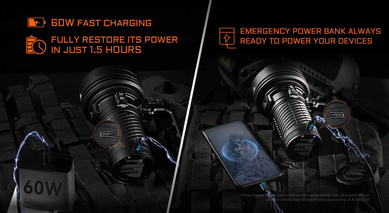 Acebeam X25 Powerful Flashlight - 22000 Lumens Flashlight Acebeam 