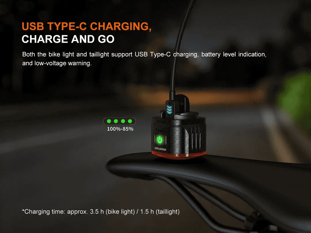 Fenix BC28R – Rechargeable Bike Light &amp; Taillight Set with Wireless Link