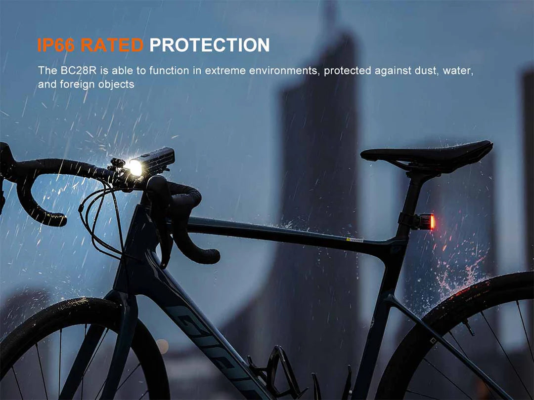 Fenix BC28R – Rechargeable Bike Light &amp; Taillight Set with Wireless Link