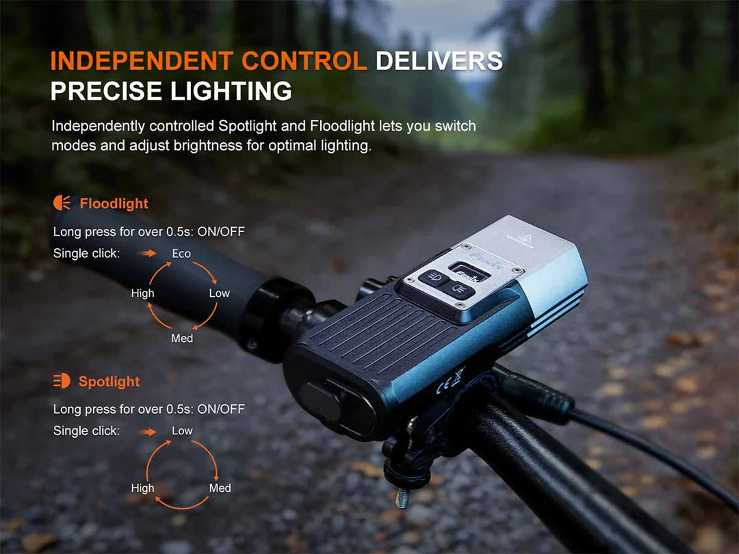 Fenix BC45R – High-Performance Mountain Bike Light with Dual Beam &amp; Wireless Remote