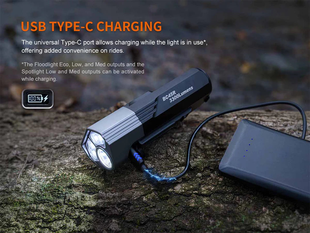 Fenix BC45R – High-Performance Mountain Bike Light with Dual Beam &amp; Wireless Remote