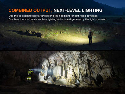 Fenix HM65R V2.0 – 2,200 Lumen Rechargeable Headlamp with Dual Beam &amp; Red Light