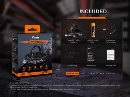 Fenix HM71R V2.0 3500 Lumens Rechargeable Industrial Headlamp