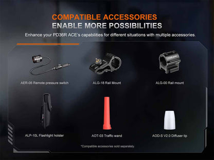 Fenix PD36R ACE Rechargeable Compact Flashlight
