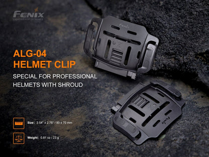 Fenix ALG-04 Helmet Clip / Mount