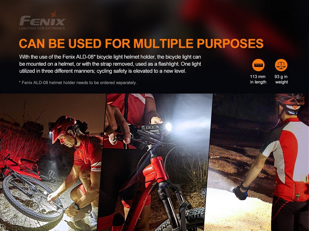 Fenix BC26R Ultra Bright Rechargeable Bicycle Light + BC05R V2.0 COMBO PACK