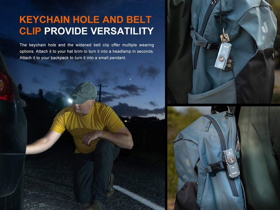 Fenix E06R - 700 lumens 3-IN-1 Keychain Flashlight ***Will ship around February 28th*** Keychain LED Flashlight Fenix 
