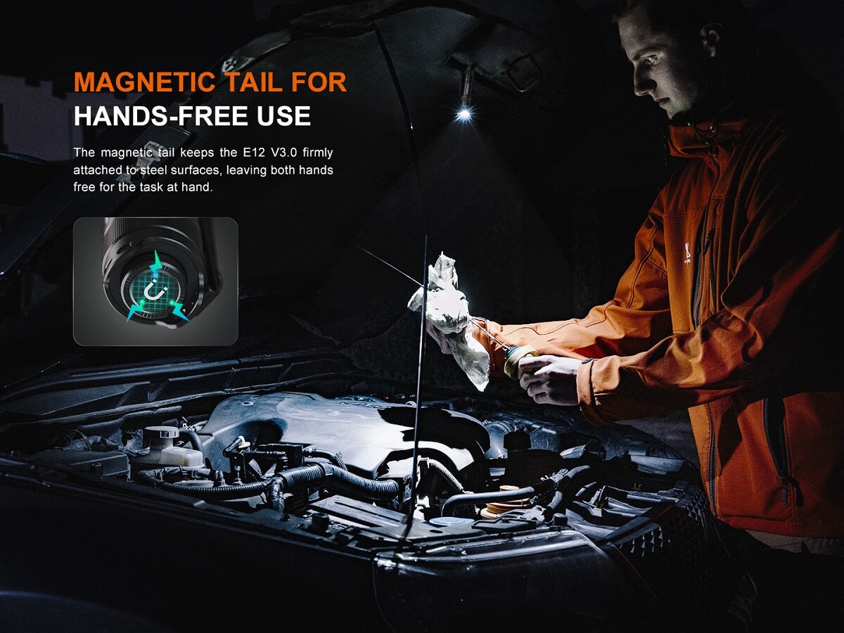 Fenix E12 V3.0 LED Portable EDC Flashlight