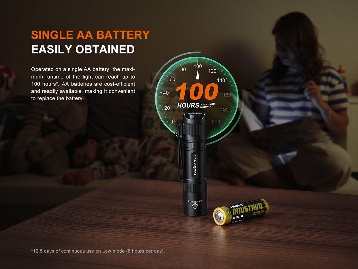 Fenix E12 V3.0 LED Portable EDC Flashlight