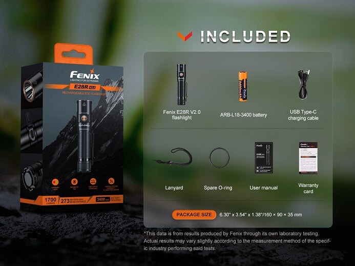Fenix E28Rv2 Rechargeable EDC Flashlight