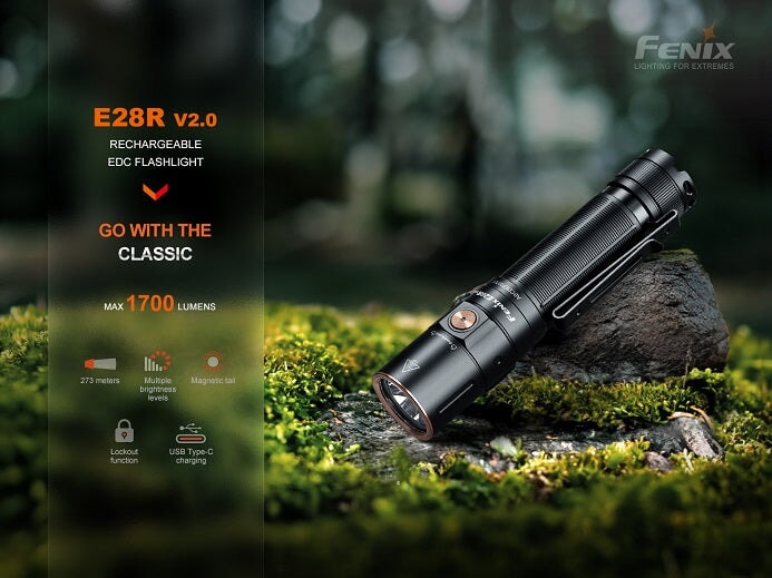 Fenix E28Rv2 Rechargeable EDC Flashlight