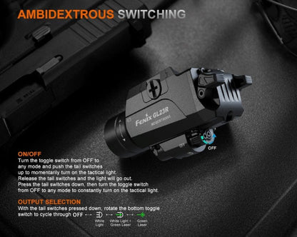 Fenix GL23R Tactical Light with Green Laser