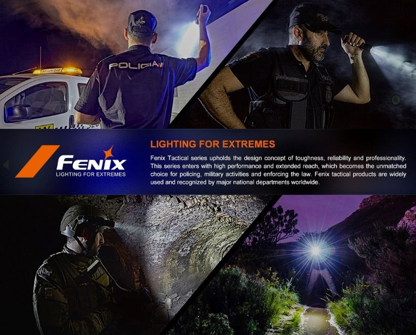 Fenix GL23R Tactical Light with Green Laser