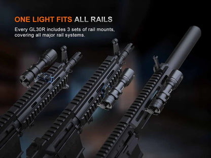 Fenix GL30R – Weapon-Mounted Tactical Flashlight with AER-07 Remote Switch