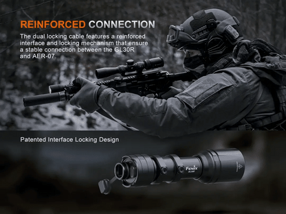 Fenix GL30R – Weapon-Mounted Tactical Flashlight with AER-07 Remote Switch