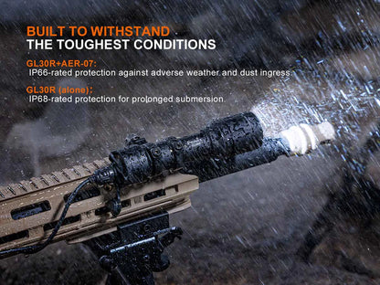 Fenix GL30R – Weapon-Mounted Tactical Flashlight with AER-07 Remote Switch