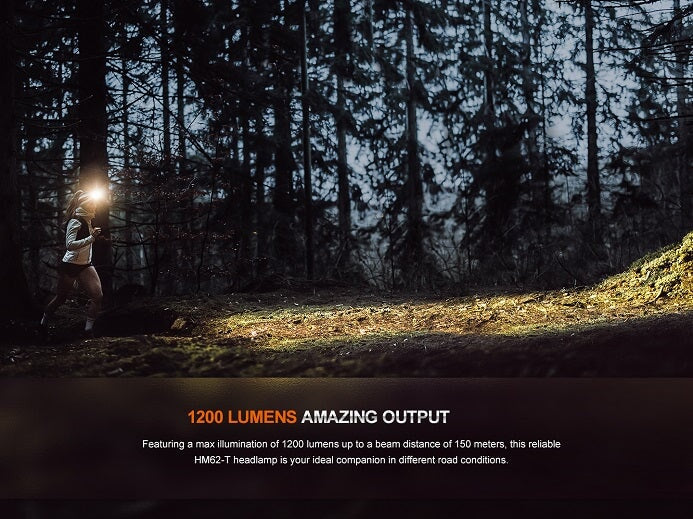 Fenix HM62-T Lightweight Magnesium Trail Running Headlamp