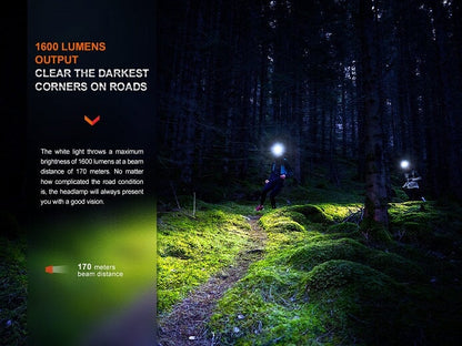 Fenix HM65R-T v2.0 Lightweight Magnesium Trail Running Headlamp