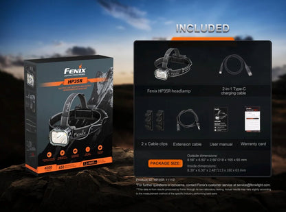Fenix HP35R USB-C Rechargeable LED Headlamp - 4000 Lumens