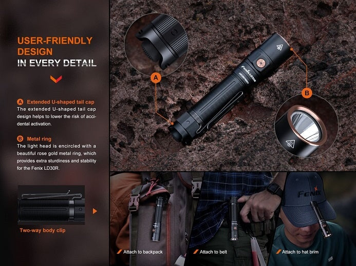 Fenix LD30R High-Performance Outdoor Flashlight Flashlight Fenix 