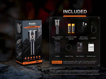 Fenix LR35R Pro 10 000 Lumen Rechargeable LED Flashlight
