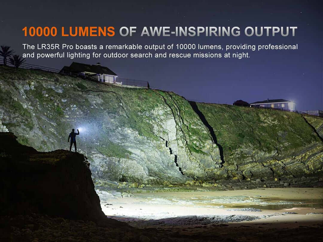 Fenix LR35R Pro 10 000 Lumen Rechargeable LED Flashlight
