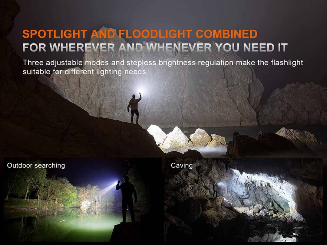 Fenix LR35R Pro 10 000 Lumen Rechargeable LED Flashlight
