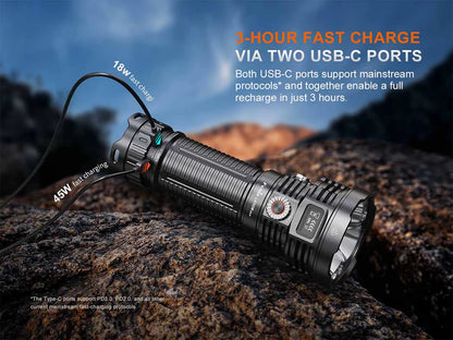 Fenix LR50R V2.0 – 18,000 Lumen High-Output Searchlight with UV &amp; Red Light