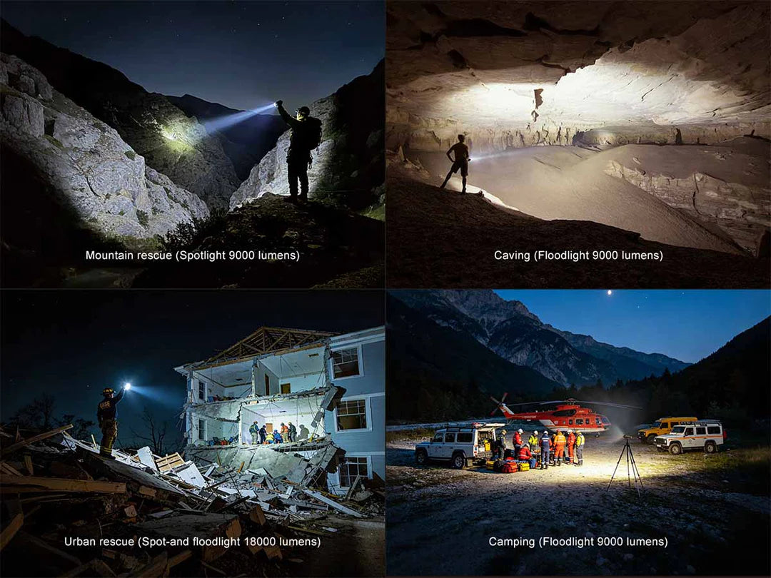 Fenix LR50R V2.0 – 18,000 Lumen High-Output Searchlight with UV &amp; Red Light