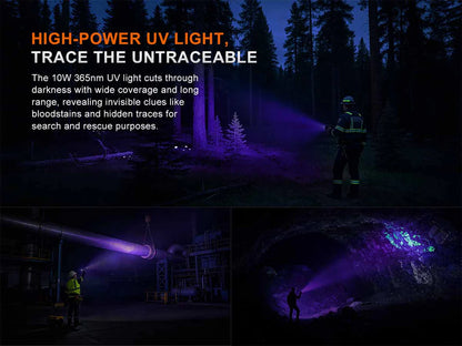 Fenix LR50R V2.0 – 18,000 Lumen High-Output Searchlight with UV &amp; Red Light