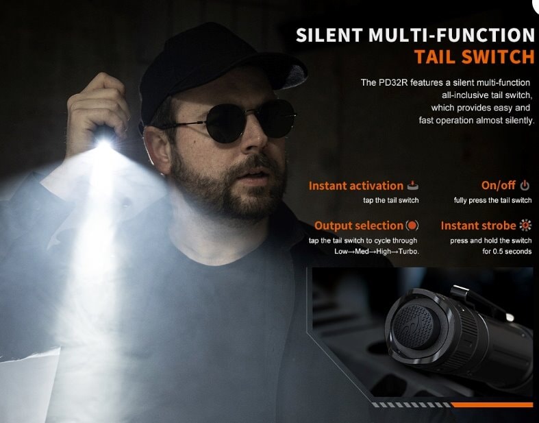 Fenix PD32R Rechargeable Tactical LED Flashlight