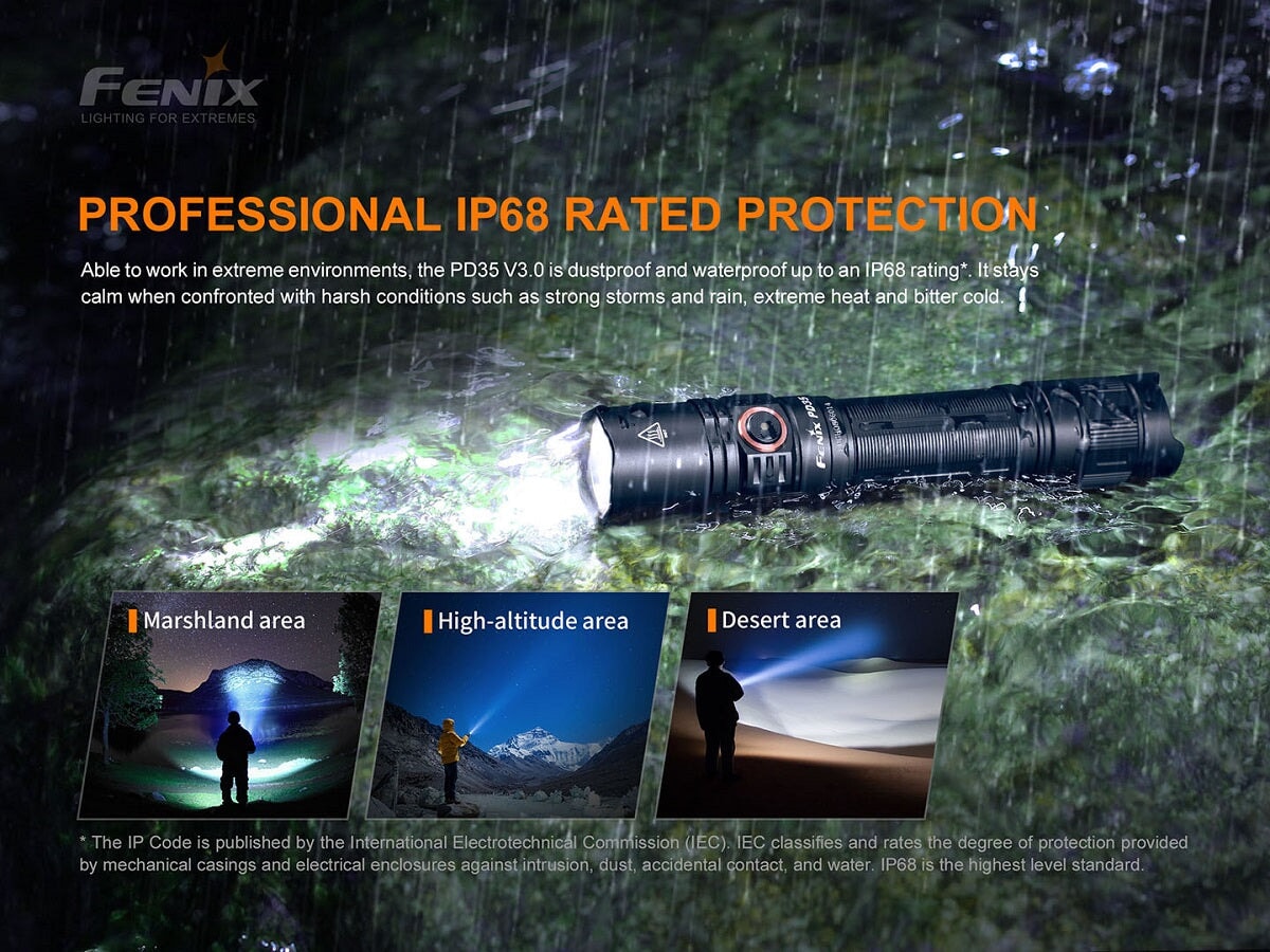 Fenix PD35 V3.0 Rechargeable Compact Flashlight