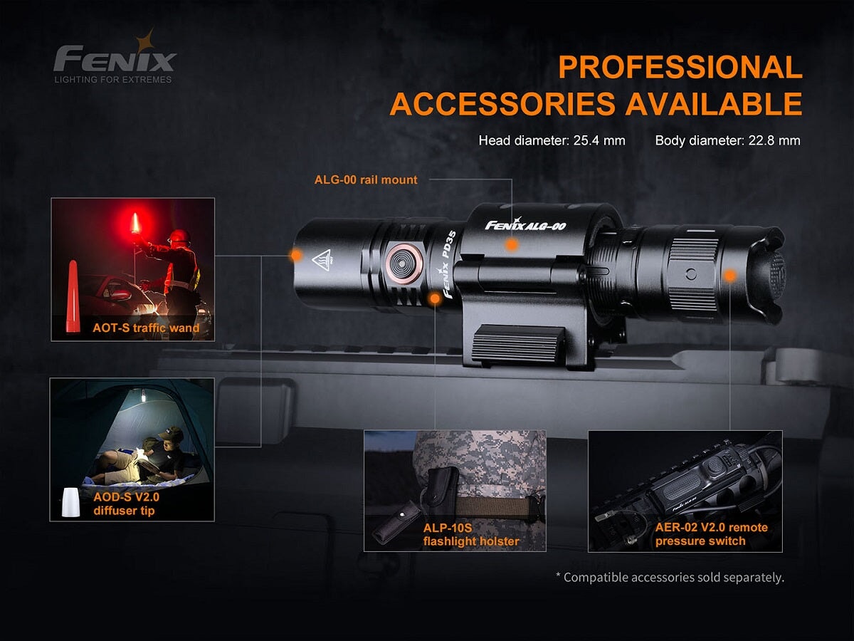 Fenix PD35 V3.0 Rechargeable Compact Flashlight