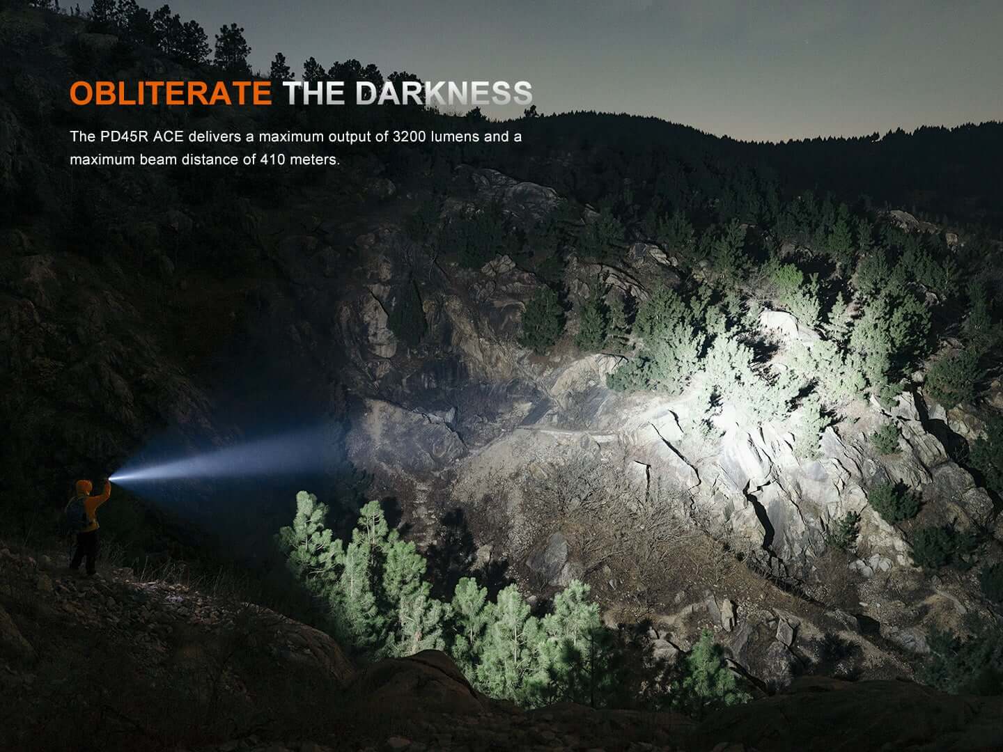 Fenix PD45R ACE Rechargeable Tactical LED Flashlight