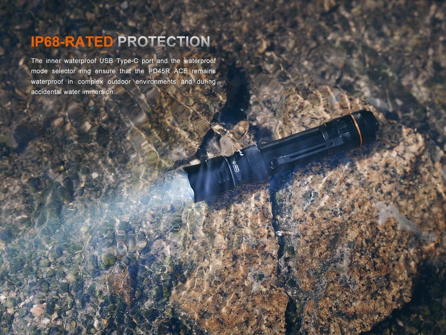 Fenix PD45R ACE Rechargeable Tactical LED Flashlight