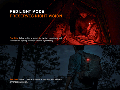 Fenix SW05R-RED - 150 lumens Red &amp; White Lights Flashlight