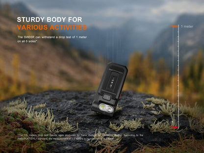 Fenix SW05R-RED - 150 lumens Red &amp; White Lights Flashlight