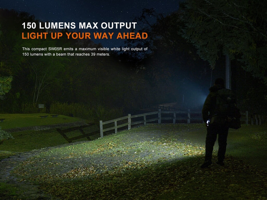 Fenix SW05R-RED - 150 lumens Red & White Lights Flashlight ***Will ship around February 28th*** Flashlight Fenix 