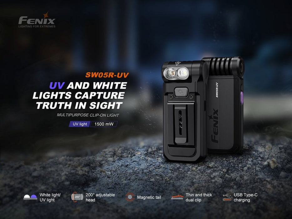 Fenix SW05R-UV - 150 lumens UV & White Lights Flashlight ***Will ship around February 28th*** Flashlight Fenix 