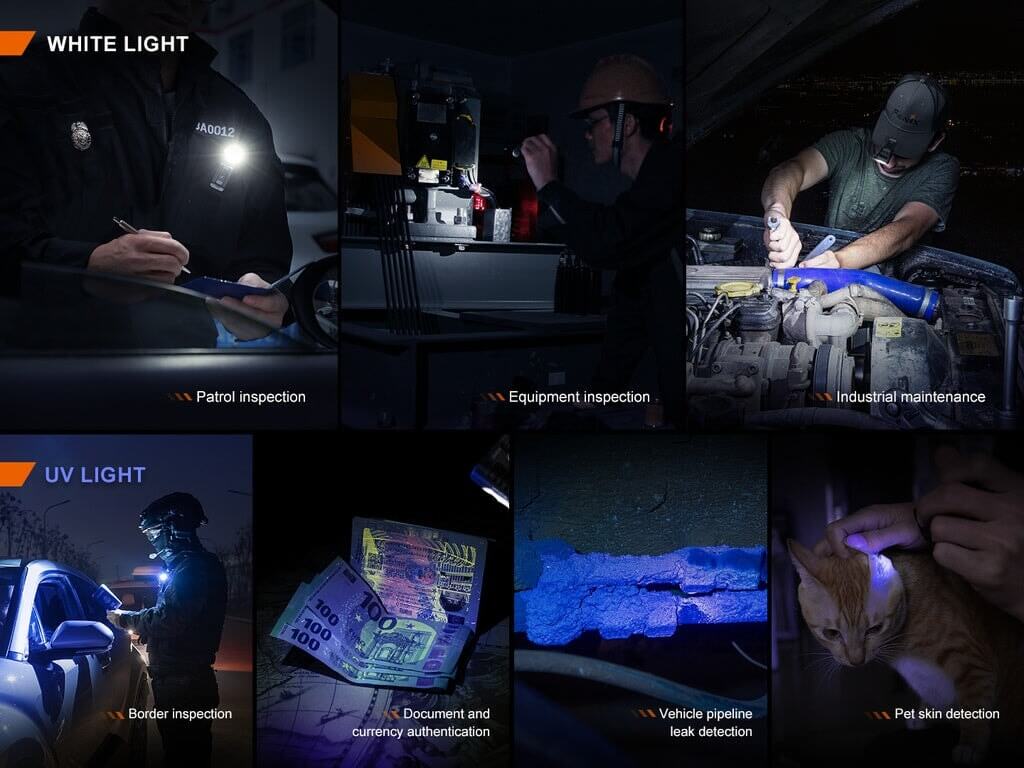Fenix SW05R-UV - 150 lumens UV &amp; White Lights Flashlight