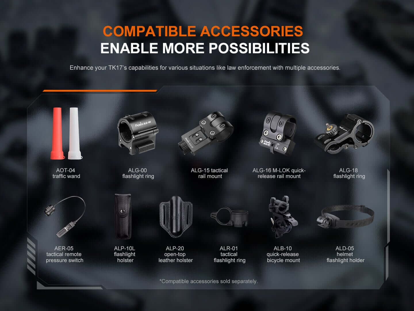 Fenix TK17 Dual Switch Tactical Flashlight