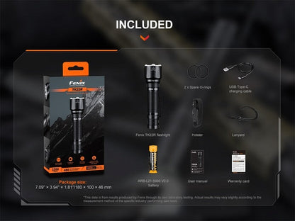 Fenix TK22R Rechargeable Tactical &amp; Duty Flashlight