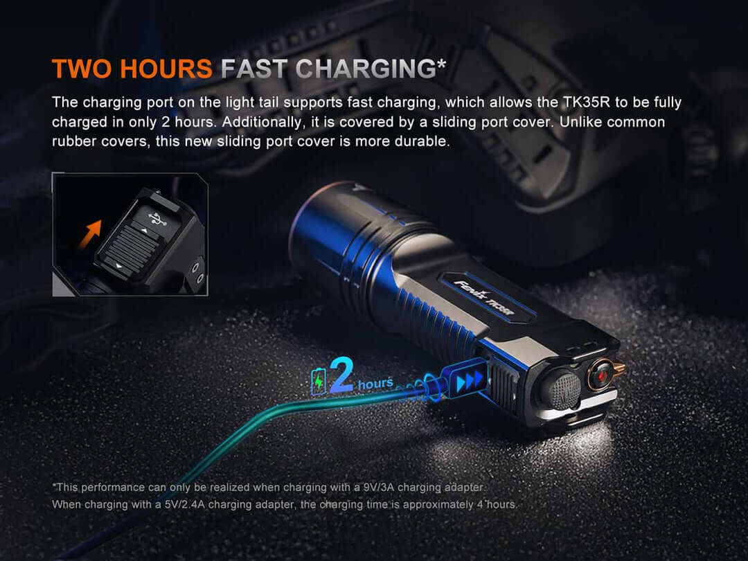 Fenix TK35R Red Rechargeable Tactical Flashlight
