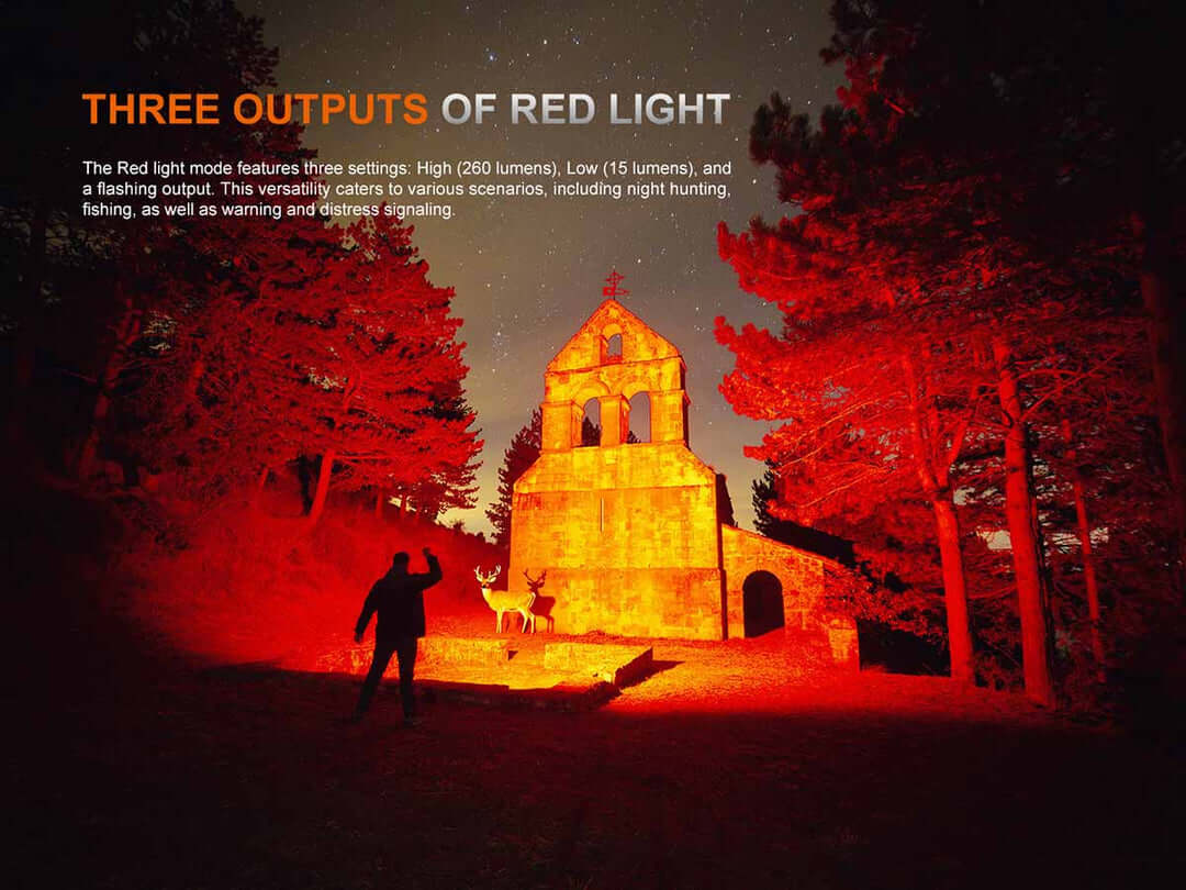 Fenix TK35R Red Rechargeable Tactical Flashlight