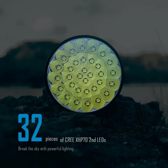 IMALENT MS32 Brightest Flashlight - 200,000 lumens