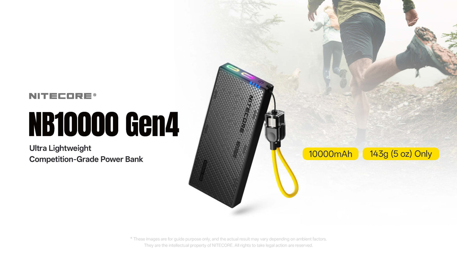 “Nitecore NB10000 Gen 4 ultralight power bank – Compact fast-charging portable battery”