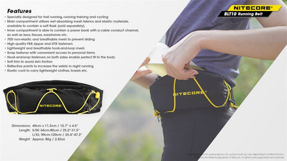 Nitecore BLT10 Running Belt