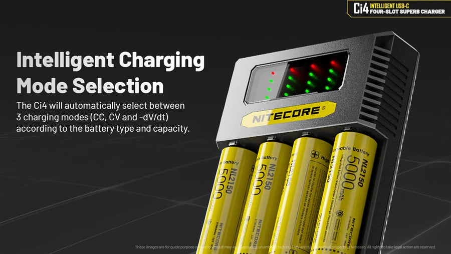 Nitecore Ci4 Four-Slot Universal Battery Charger