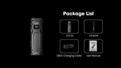 Nitecore EDC23 2500 Lumen Rechargeable EDC Flashlight