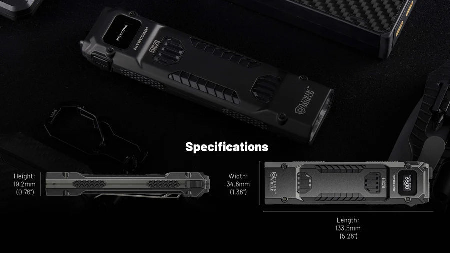 Nitecore EDC29 6500 Lumen USB-C Rechargeable Flat EDC Flashlight FlashLightWorld Canada 